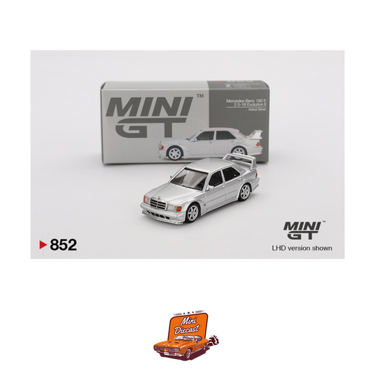 Mini GT #852 Mercedes-Benz 190E 2.5-16 Evolution II Astral Silver