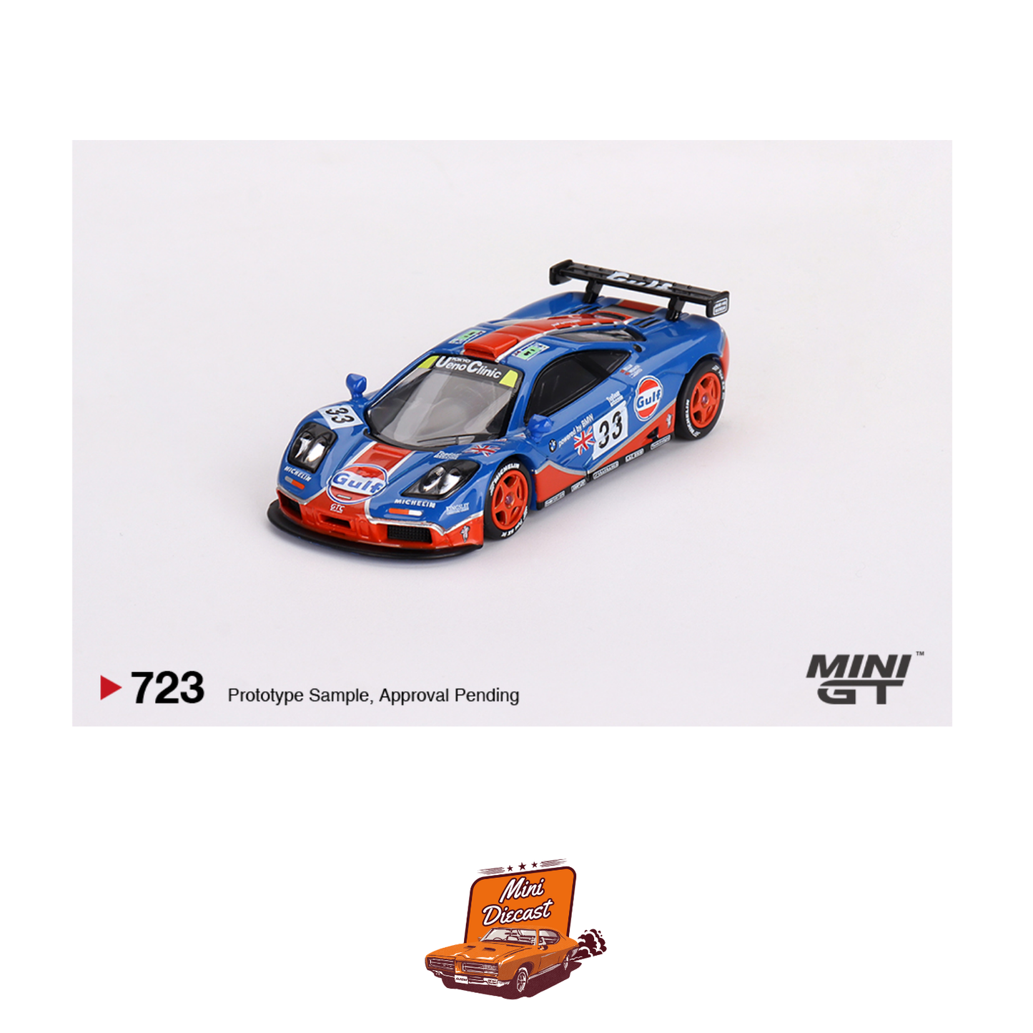 Mini GT #723 McLaren F1 GTR #33 1996 Le Mans 24Hr (Imported)