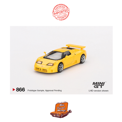 Mini GT #866 Bugatti EB110 Super Sport (Giallo Bugatti)