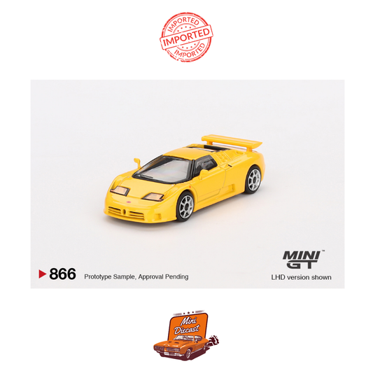 Mini GT #866 Bugatti EB110 Super Sport (Giallo Bugatti)