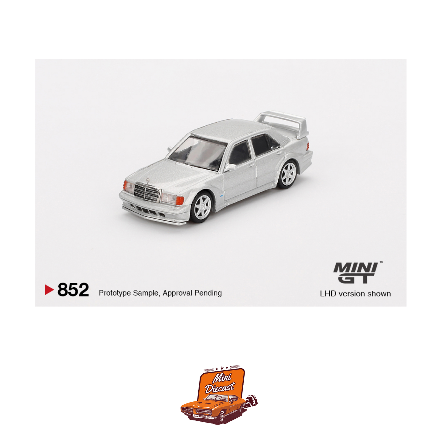 Mini GT #852 Mercedes-Benz 190E 2.5-16 Evolution II Astral Silver