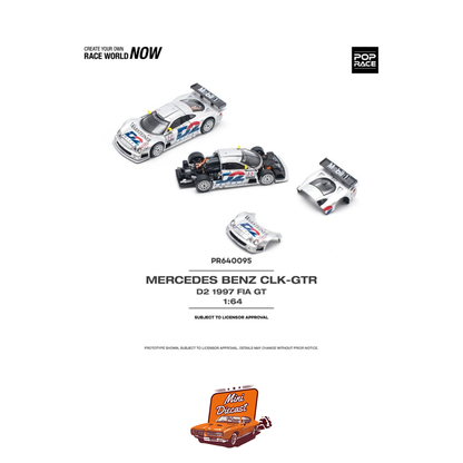 Pop Race Mercedes-Benz CLK-GTR D2 1997 FIA GT (PR64-095)