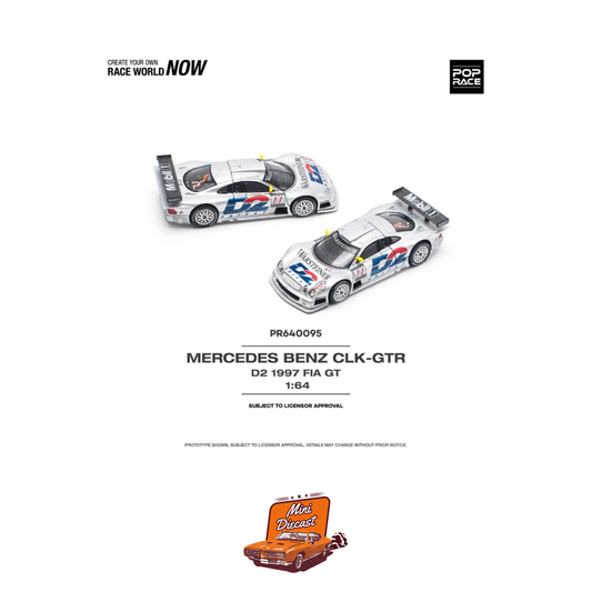 Pop Race Mercedes-Benz CLK-GTR D2 1997 FIA GT (PR64-095)
