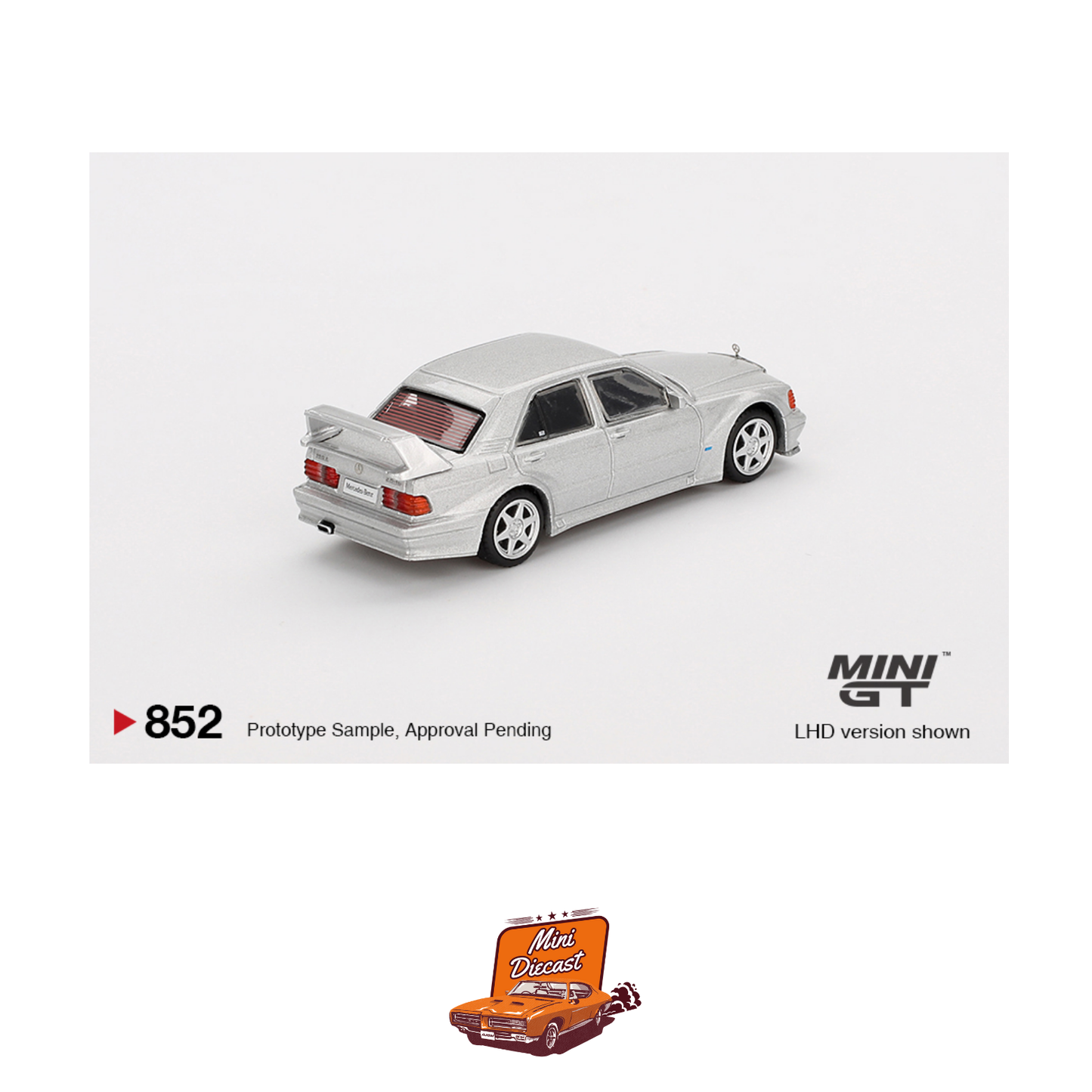 Mini GT #852 Mercedes-Benz 190E 2.5-16 Evolution II Astral Silver