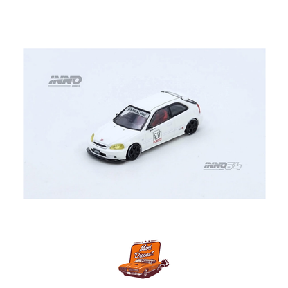 INNO64 Honda Civic Type R (EK9) White Thailand Diecast Expo 2025 Event Edition IN64-EK9-TDE25