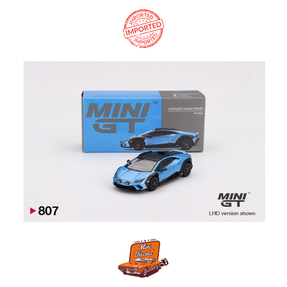 Mini GT #807 Lamborghini Huracán Sterrato (Blu Aegir)