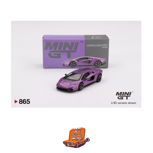 Mini GT #865 Lamborghini Countach LPI 800-4 Viola 30th (Imported)