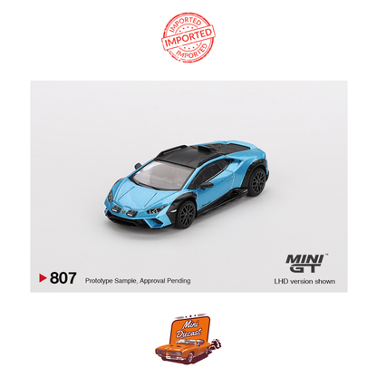 Mini GT #807 Lamborghini Huracán Sterrato (Blu Aegir)
