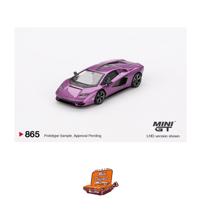 Mini GT #865 Lamborghini Countach LPI 800-4 Viola 30th (Imported)