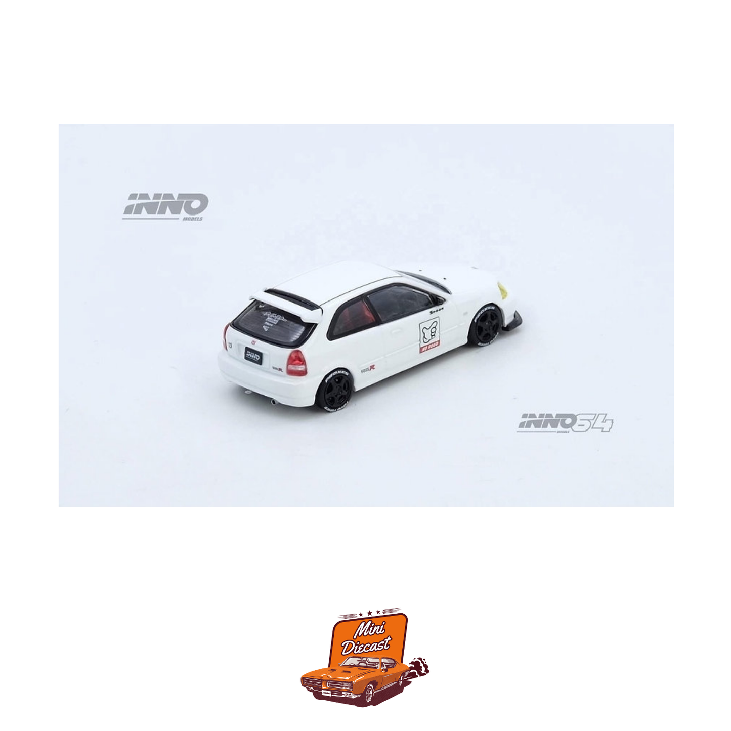 INNO64 Honda Civic Type R (EK9) White Thailand Diecast Expo 2025 Event Edition IN64-EK9-TDE25