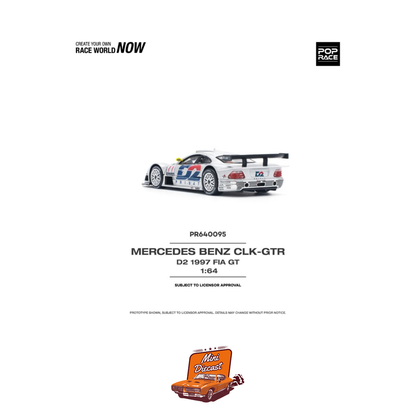 Pop Race Mercedes-Benz CLK-GTR D2 1997 FIA GT (PR64-095)