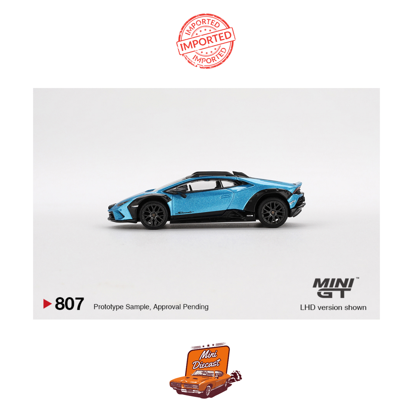 Mini GT #807 Lamborghini Huracán Sterrato (Blu Aegir)