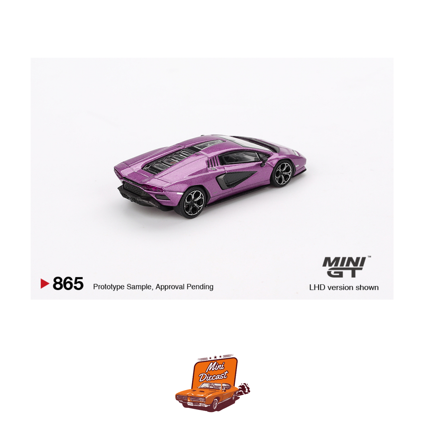 Mini GT #865 Lamborghini Countach LPI 800-4 Viola 30th (Imported)