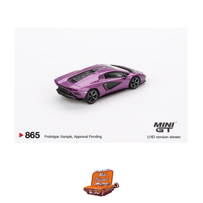 Mini GT #865 Lamborghini Countach LPI 800-4 Viola 30th (Imported)
