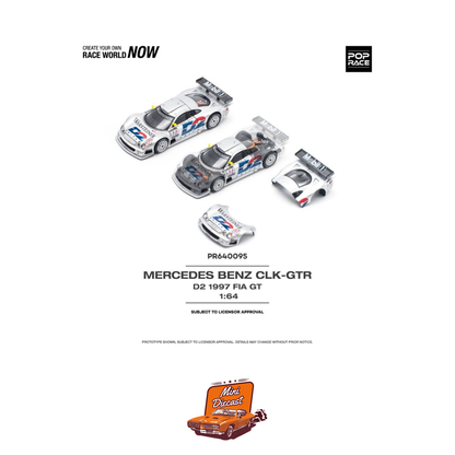 Pop Race Mercedes-Benz CLK-GTR D2 1997 FIA GT (PR64-095)