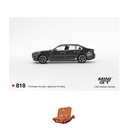 Mini GT #818 BMW i7 xDrive60 Dravit Grey (Blister Pack)