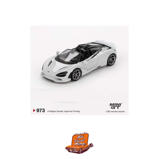 Mini GT #973 McLaren 750S Spider – Cirrus Grey (Blister Pack)