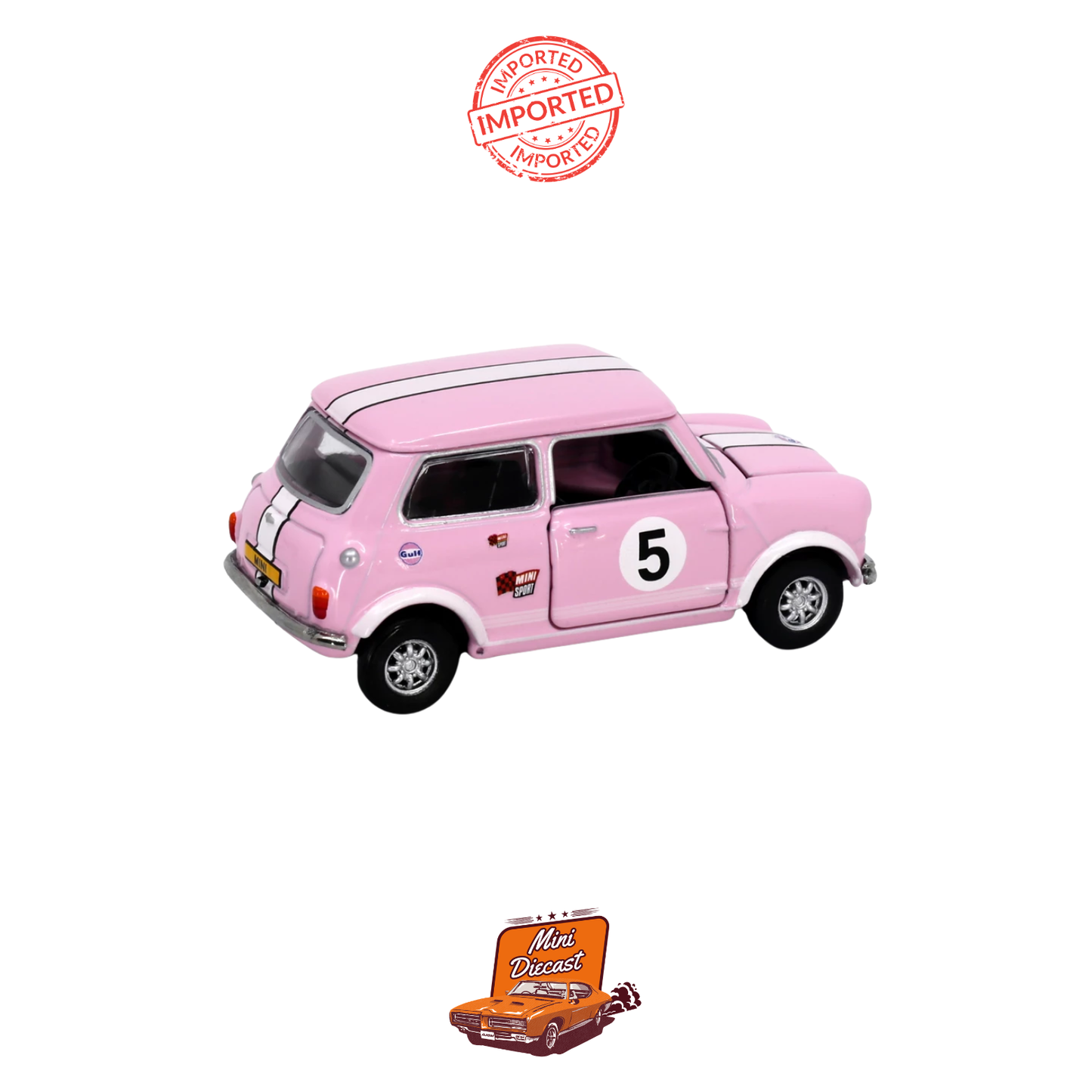Tiny City No.11 Mini Cooper Mk 1 Pink (5) 1:50 Scale