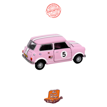 Tiny City No.11 Mini Cooper Mk 1 Pink (5) 1:50 Scale