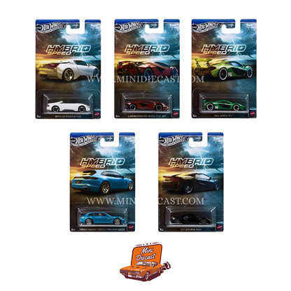Hot Wheels Silver Series Hybrid Speed – Set of 5