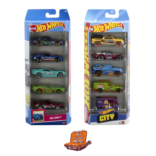 Hot Wheels 5-Pack (2x) – HW Drift / City