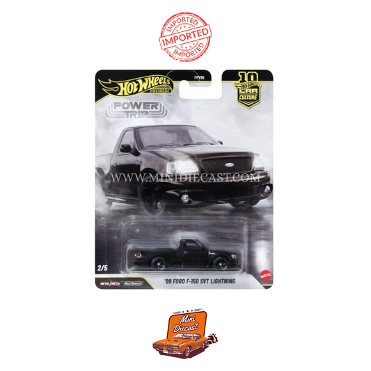 Hot Wheels Premium Car Culture Power Trip – ’99 Ford F-150 SVT Lightning (Imported)