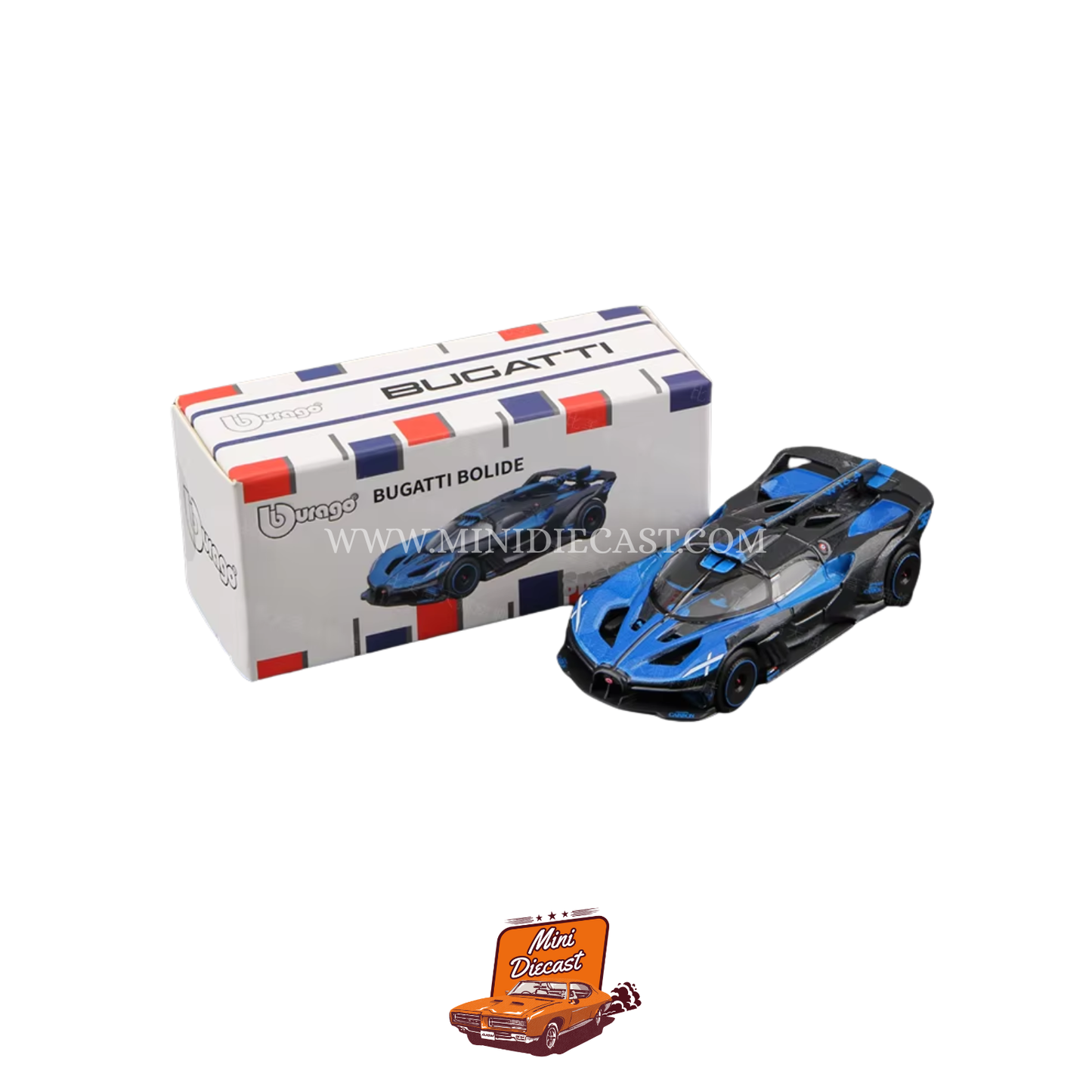 Bburago 1:64 – Bugatti Bolide (Blue)