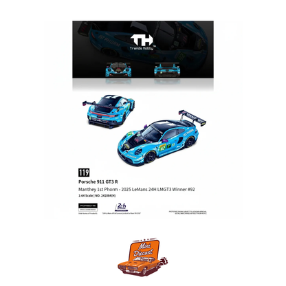 Trends Hobby Porsche 911 GT3 R Le Mans 24H 2025 #92 LMGT3 Winner (241084(H))