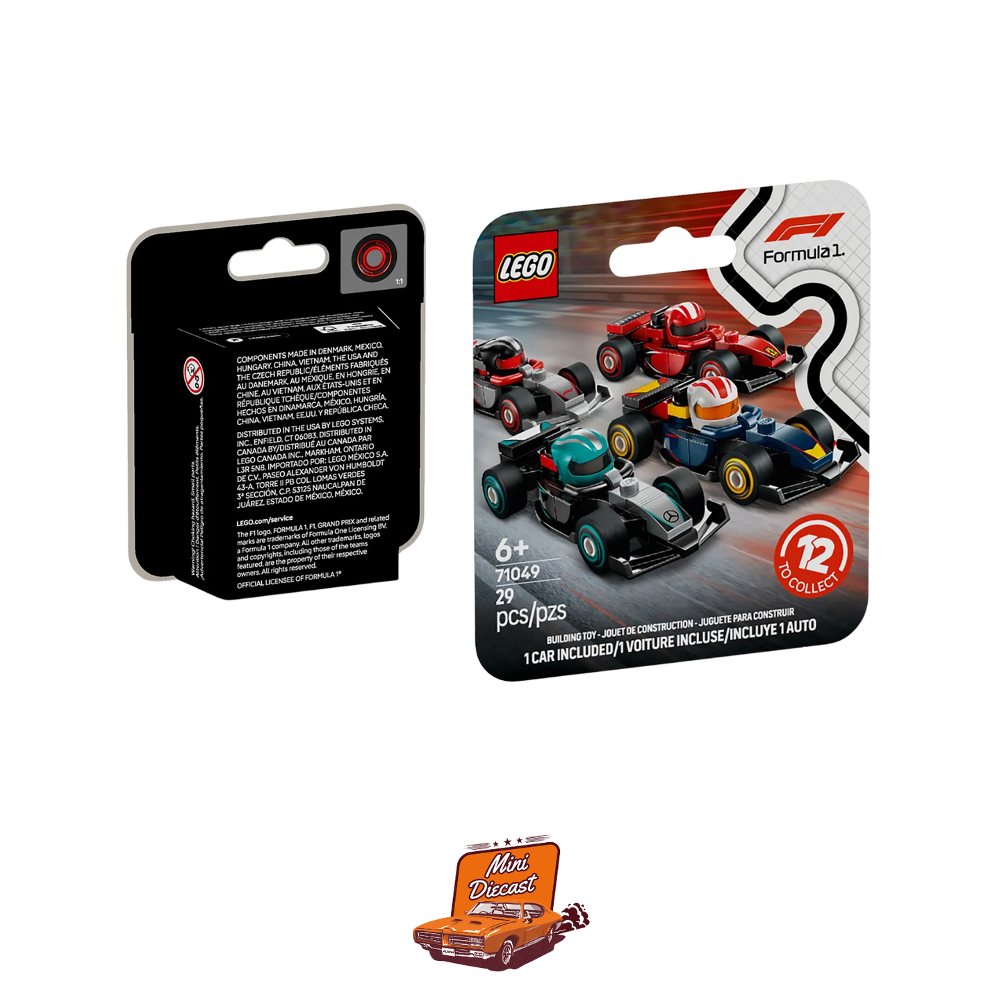 LEGO Mini Collectibles F1 (29 Pieces / One Random Car)