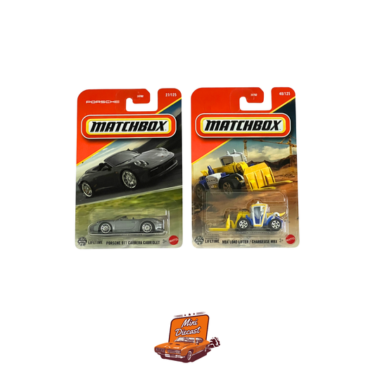 Matchbox (Set of 2) – Porsche 911 Carrera Cabriolet / MBX Load Lifter