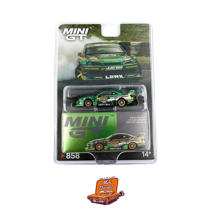 Mini GT #858 Nissan Silvia (S15) LB-Super Silhouette – LBWK 2024 Fausto Racing (Blister Pack)