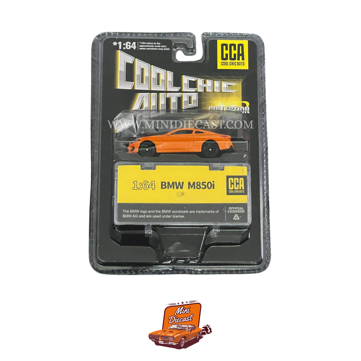 CCA BMW M850i Orange – Blister Pack (With Stackable Display Box)