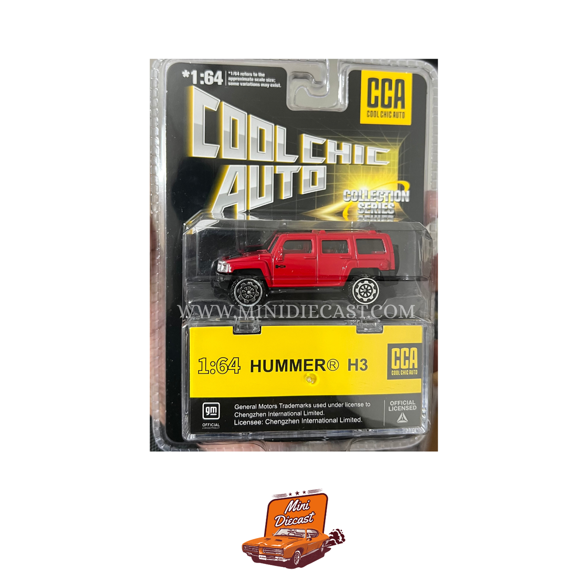 CCA Hummer H3 Red – Blister Pack (With Stackable Display Box)