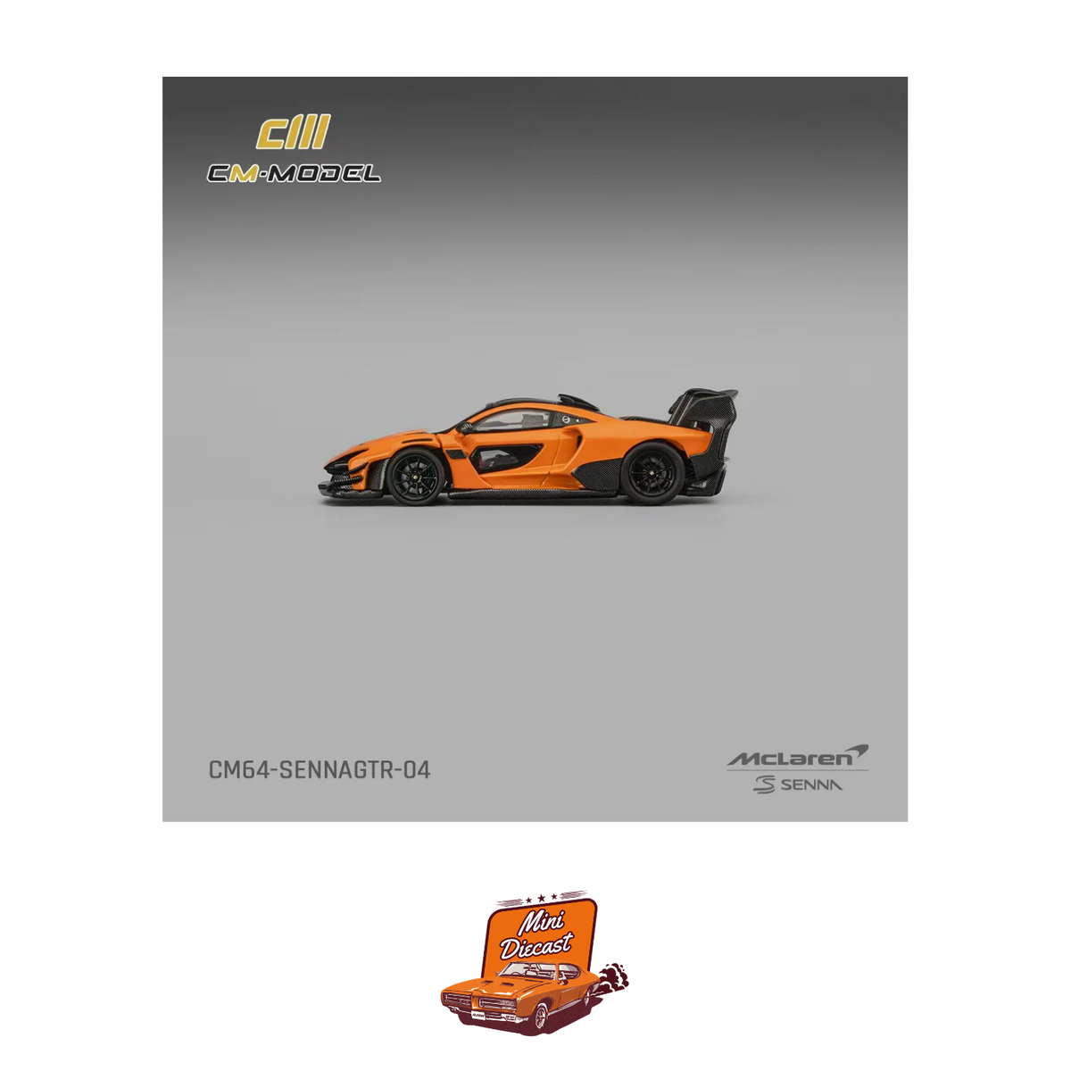 CM Model McLaren Senna GTR Papaya Orange (CM64-SENNAGTR-04)
