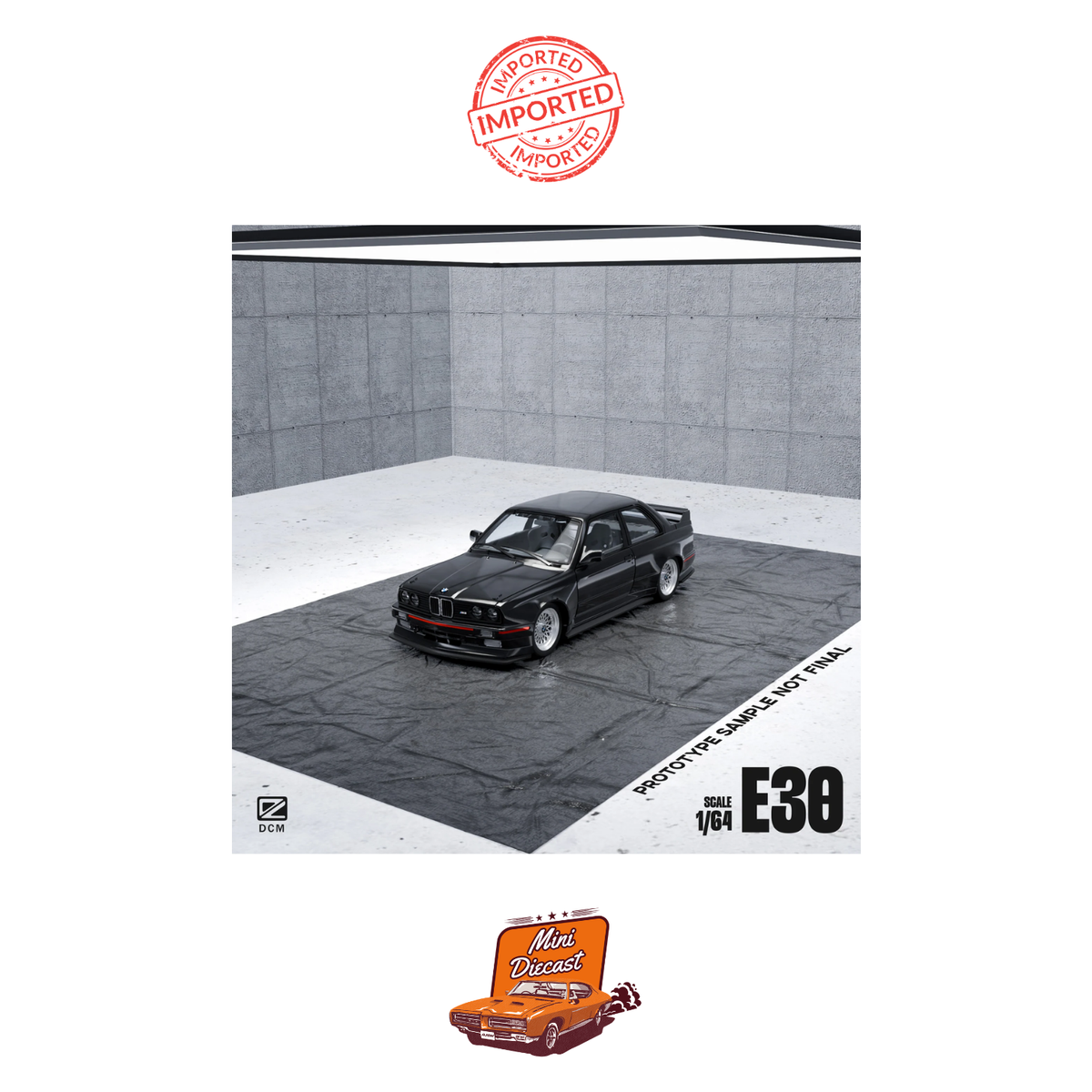DCM BMW M3 (E30) Black 1:64 Scale