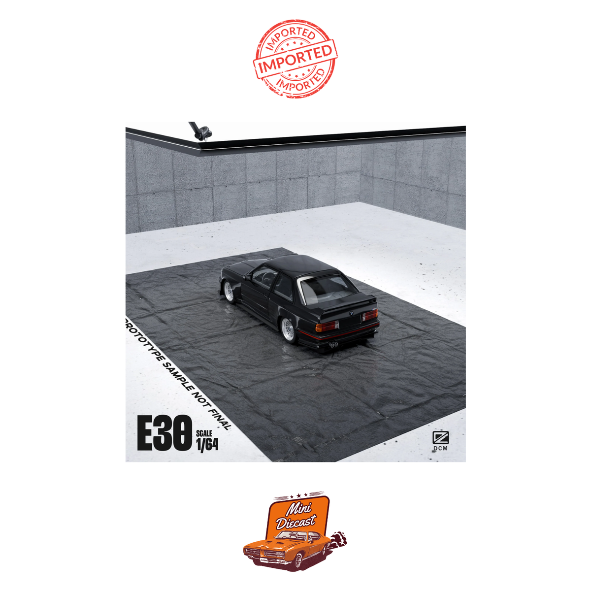 DCM BMW M3 (E30) Black 1:64 Scale