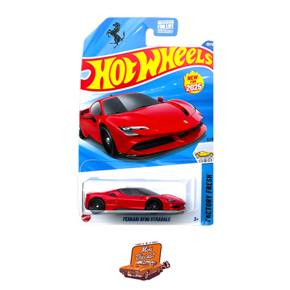 Hot Wheels Mainline Ferrari Set of 3 (Red)