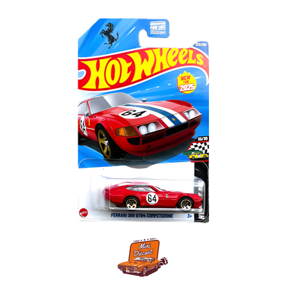 Hot Wheels Mainline Ferrari Set of 3 (Red)