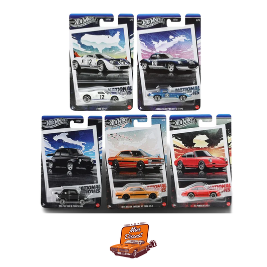 Hot Wheels Silver Series 2025 National Icons – Set of 5