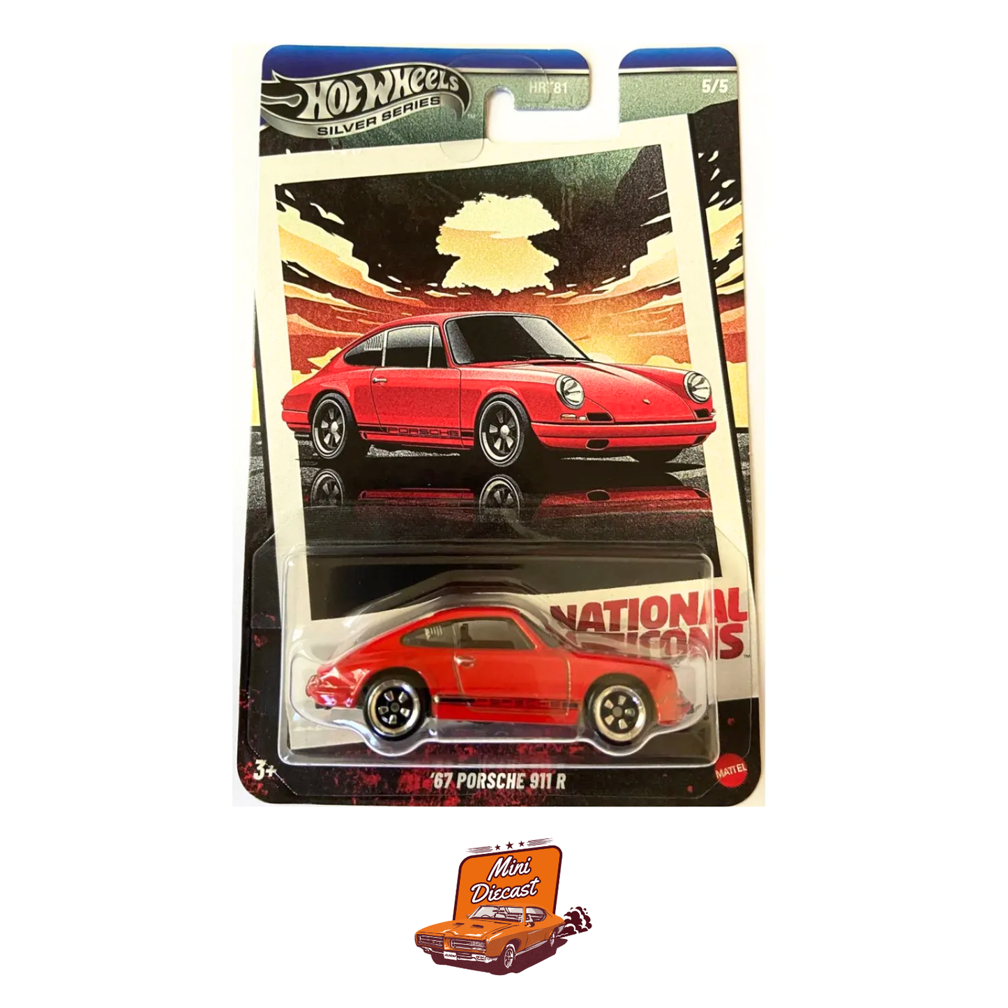 Hot Wheels Silver Series 2025 National Icons – Set of 5