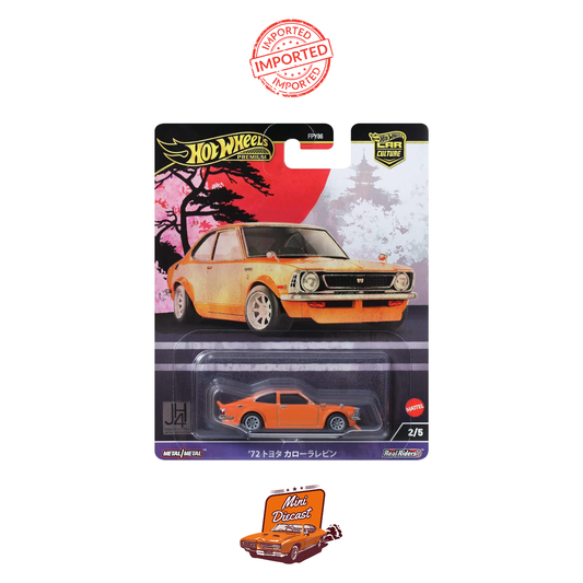 Hot Wheels Premium Car Culture ’72 Toyota Corolla Levin (Sealed / Imported)