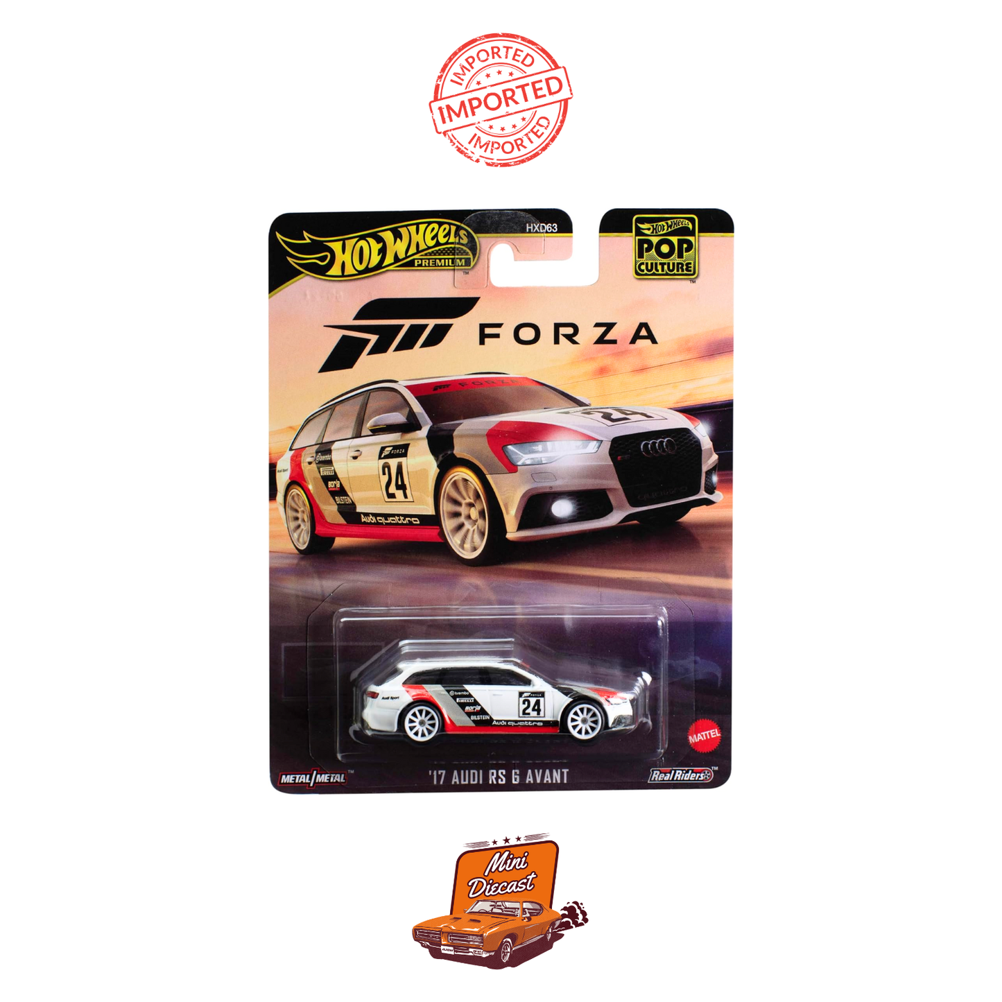 Hot Wheels Premium ’17 Audi RS6 Avant (Sealed / Imported)