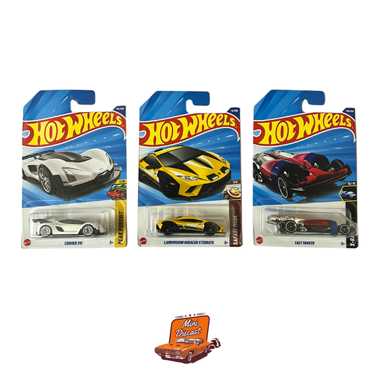 Hot Wheels Mainline (Set of 3) – Czinger 21C / Lamborghini Huracán Sterrato / Salt Shaker