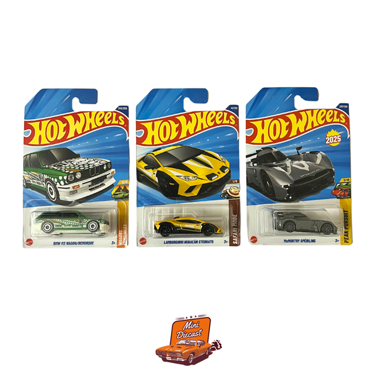 Hot Wheels Mainline (Set of 3) – BMW M3 Wagon / Lamborghini Huracán Sterrato / McMurtry Spéirling