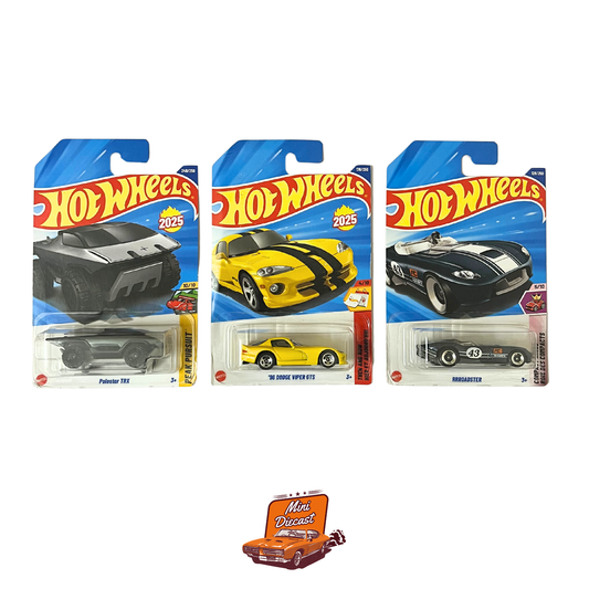 Hot Wheels Mainline (Set of 3) – Polestar TRX / ’96 Dodge Viper GTS / RRRoadster