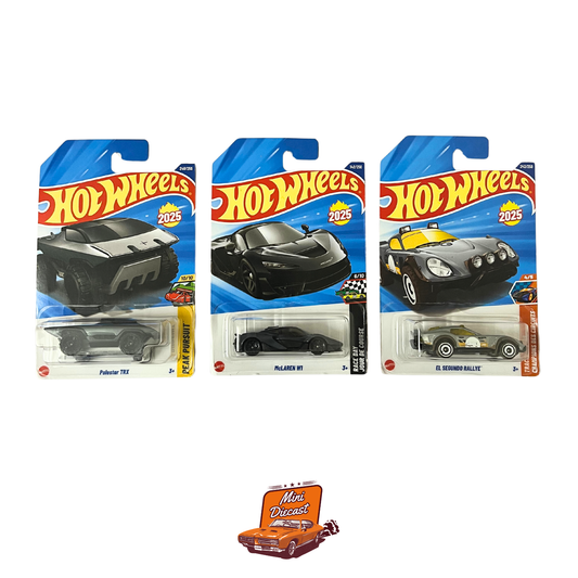 Hot Wheels Mainline (Set of 3) – Polestar TRX / McLaren W1 / El Segundo Rallye