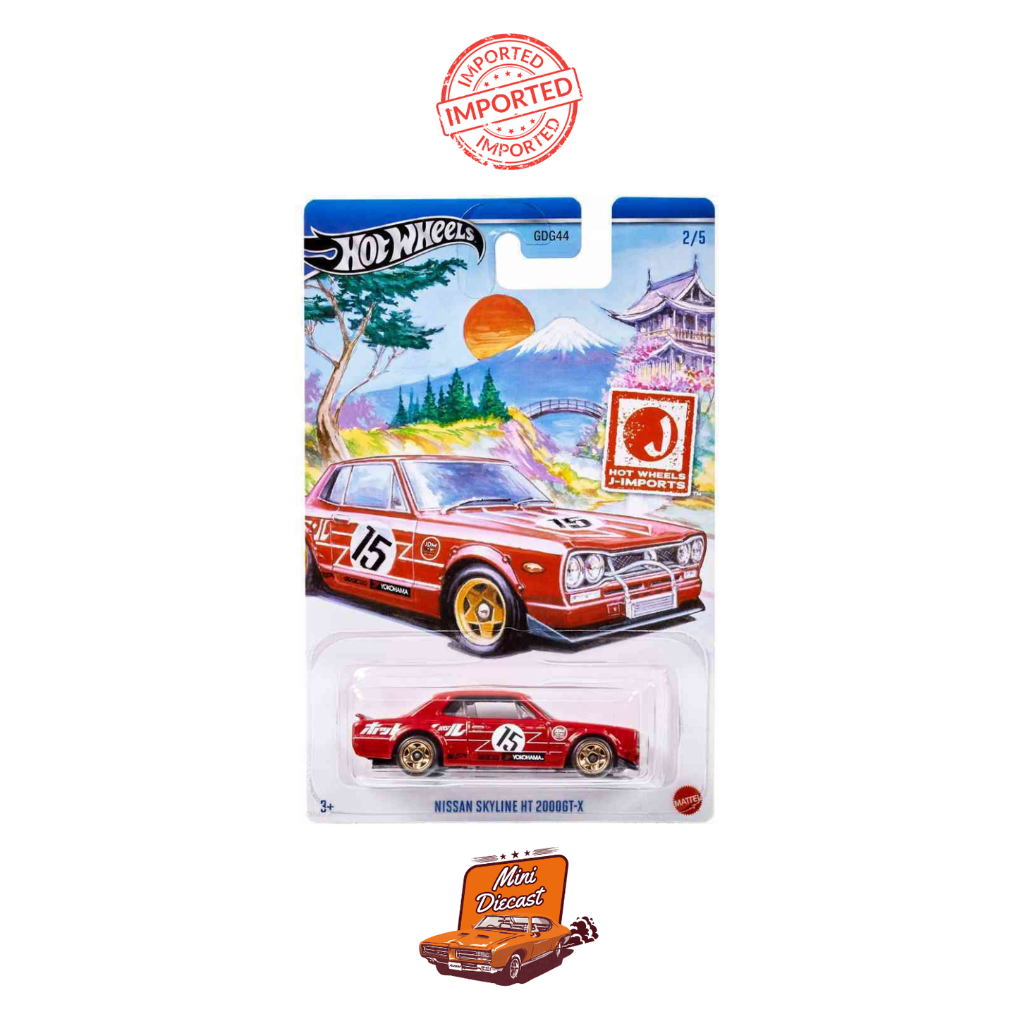 Hot Wheels Silver Series Nissan Skyline HT 2000GT-X J-Imports (Sealed / Imported) with Protector Case