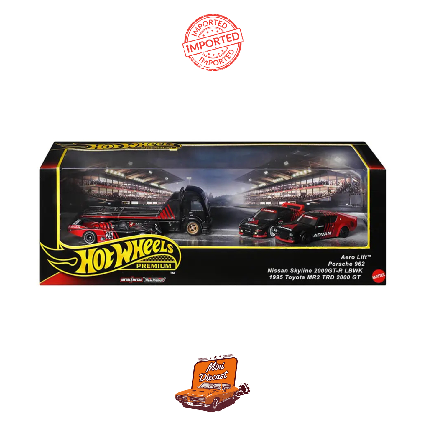 Hot Wheels Premium Collector Display Set ADVAN Die-Cast Car 4 Pack Imported