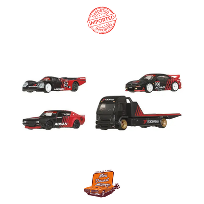 Hot Wheels Premium Collector Display Set ADVAN Die-Cast Car 4 Pack Imported