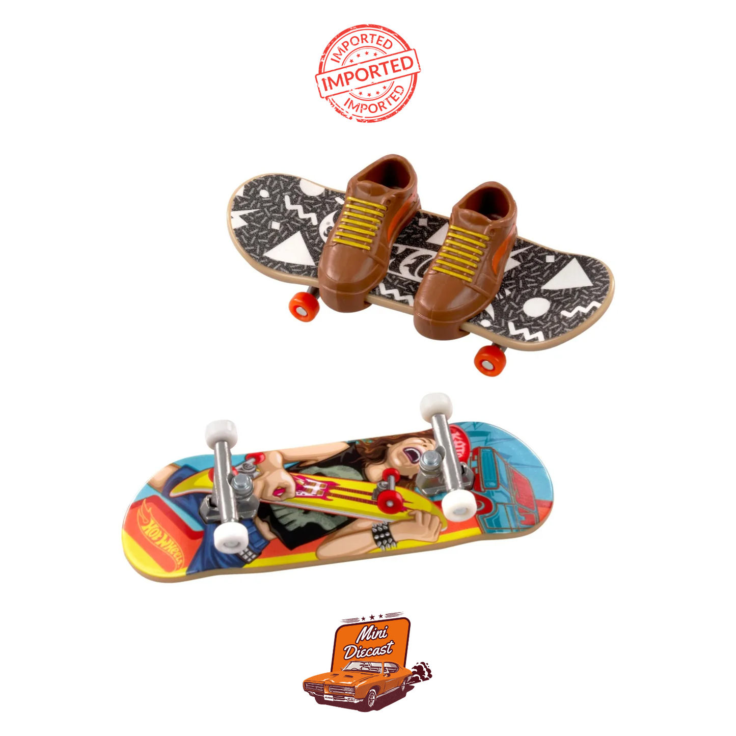 Hot Wheels Skate Vert Van + Skate Vibin Pack – Fingerboard 2-Pack Imported
